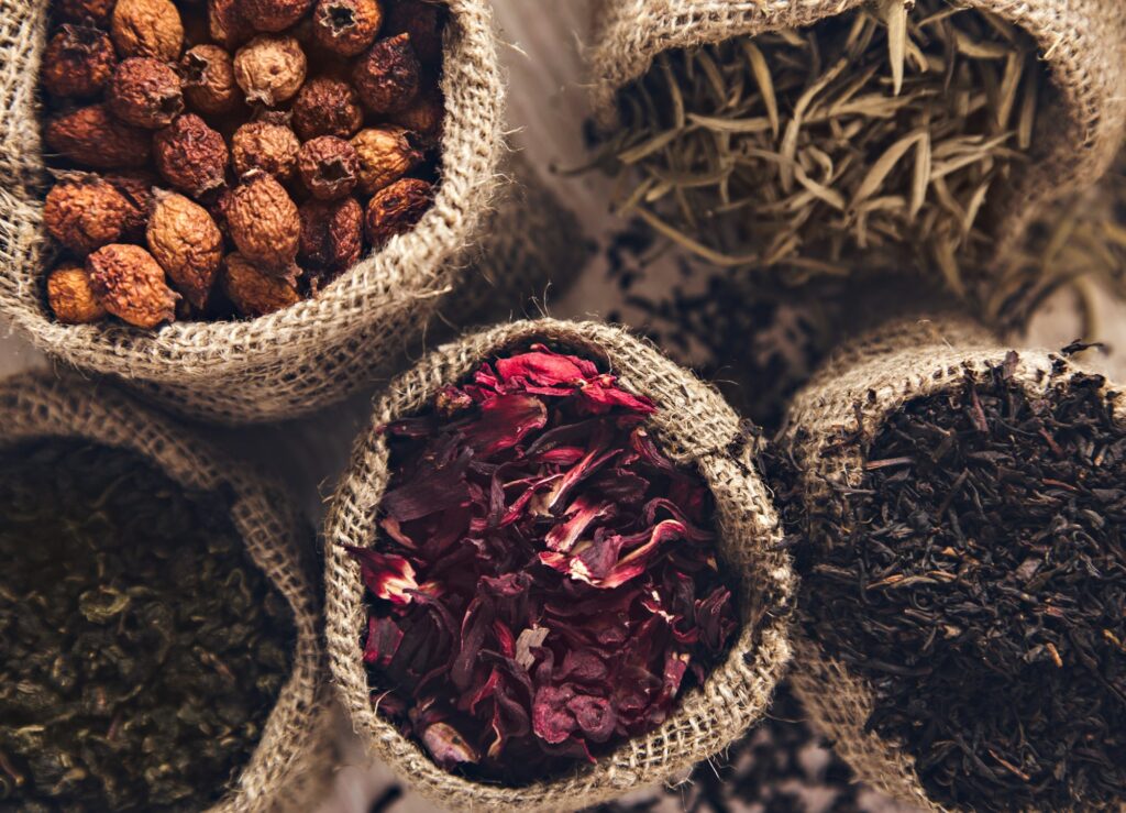 Collection of of tea in bags.